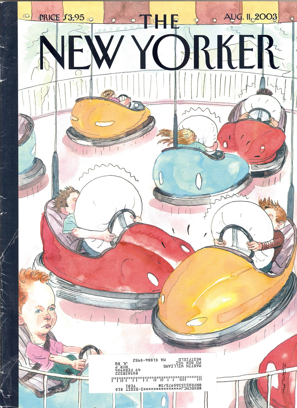Журнал The New Yorker 11-08-2003, поврежденный