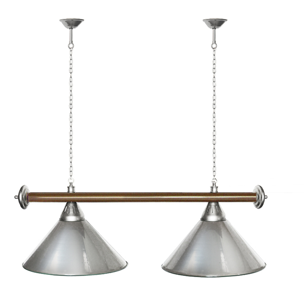 Лампа STARTBILLIARDS 2 пл. (плафоны зеленые,штанга золотая,фурнитура золото)