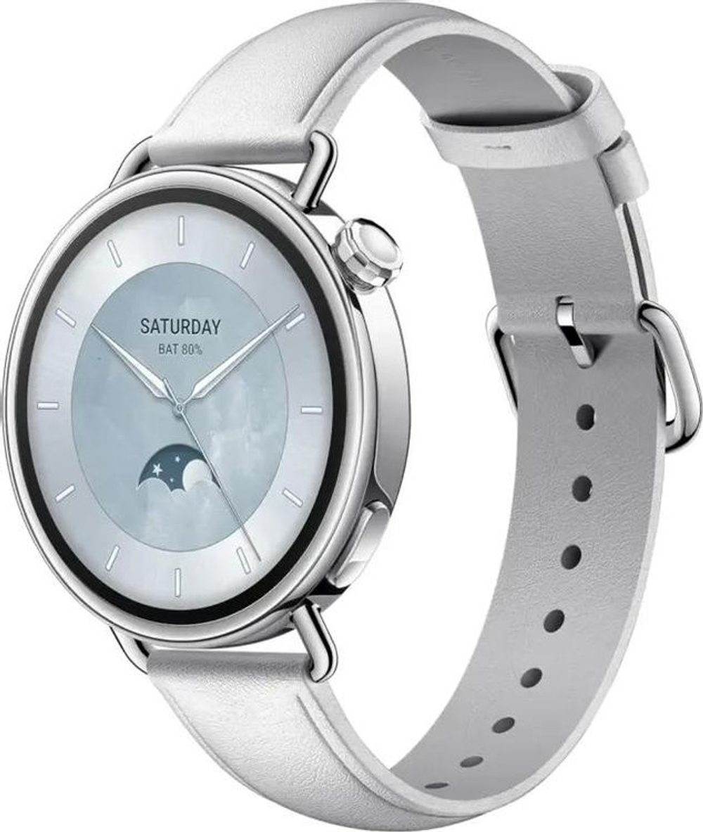 Смарт-часы Xiaomi Watch S4,  41мм,  1.32",  белый/серебристый