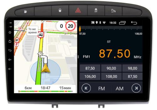Магнитола для Peugeot 308 2007-2014, 408 2012-2022 - Parafar PF081FHD на Android 13, CarPlay, 4G SIM-слот