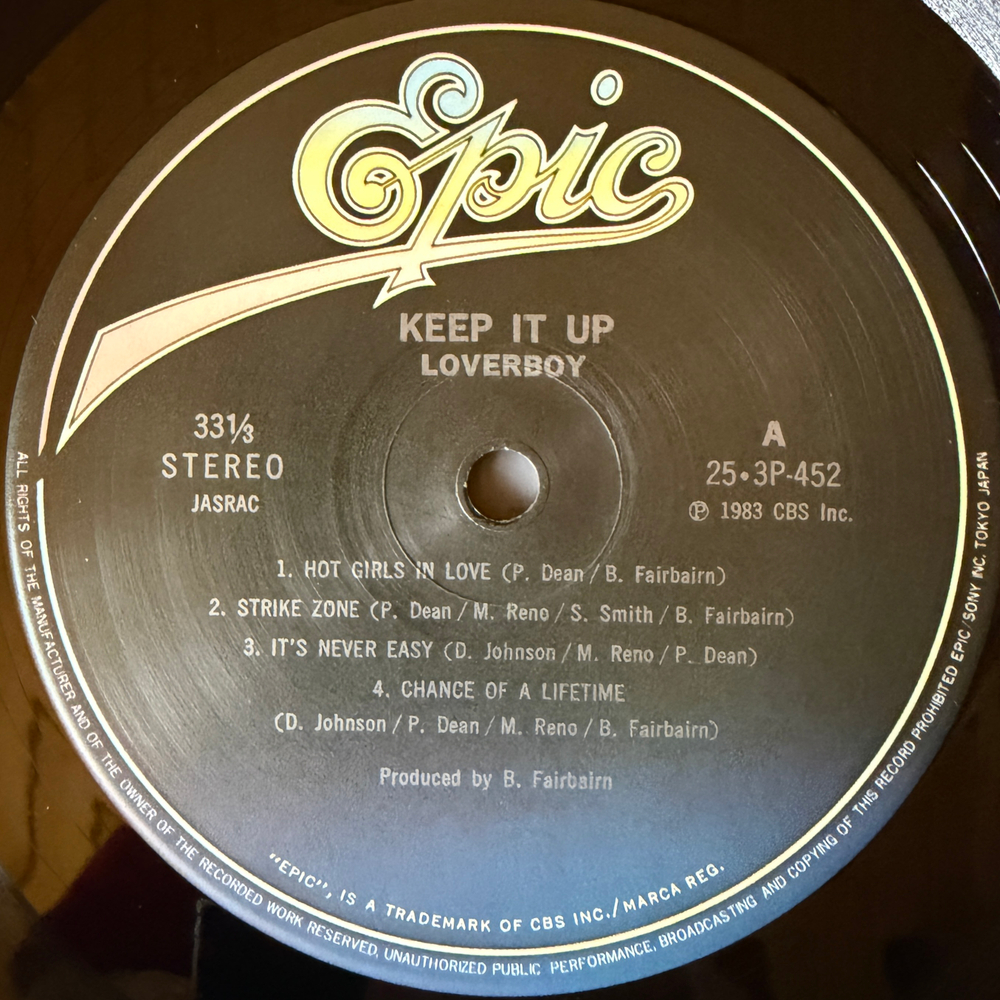 Виниловая пластинка Loverboy ‎– Keep It Up LP