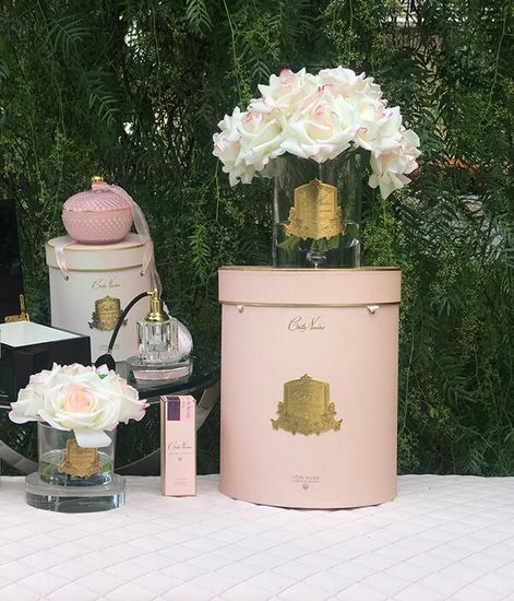 Большой букет роз бледно-розовый, Cote Noire