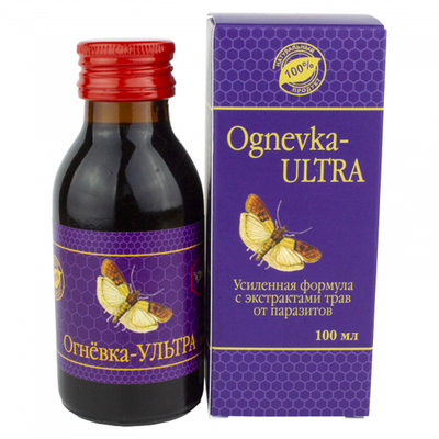 Настойка от паразитов «ОГНЁВКА УЛЬТРА» / 100 мл