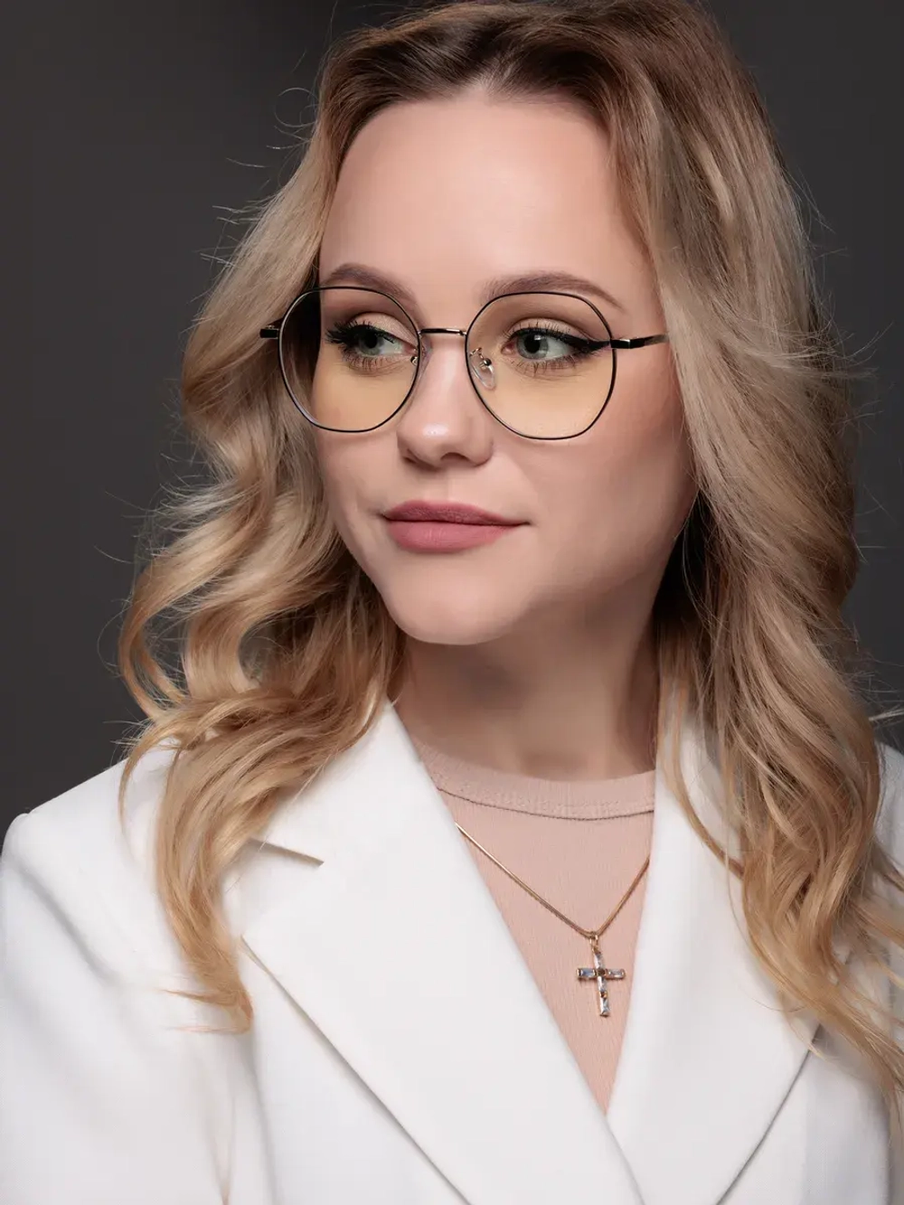 Очки для компьютера имиджевые защитные прозрачные нулевки