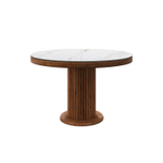 Стол Denver 100+40, круглый раздвижной, матовый