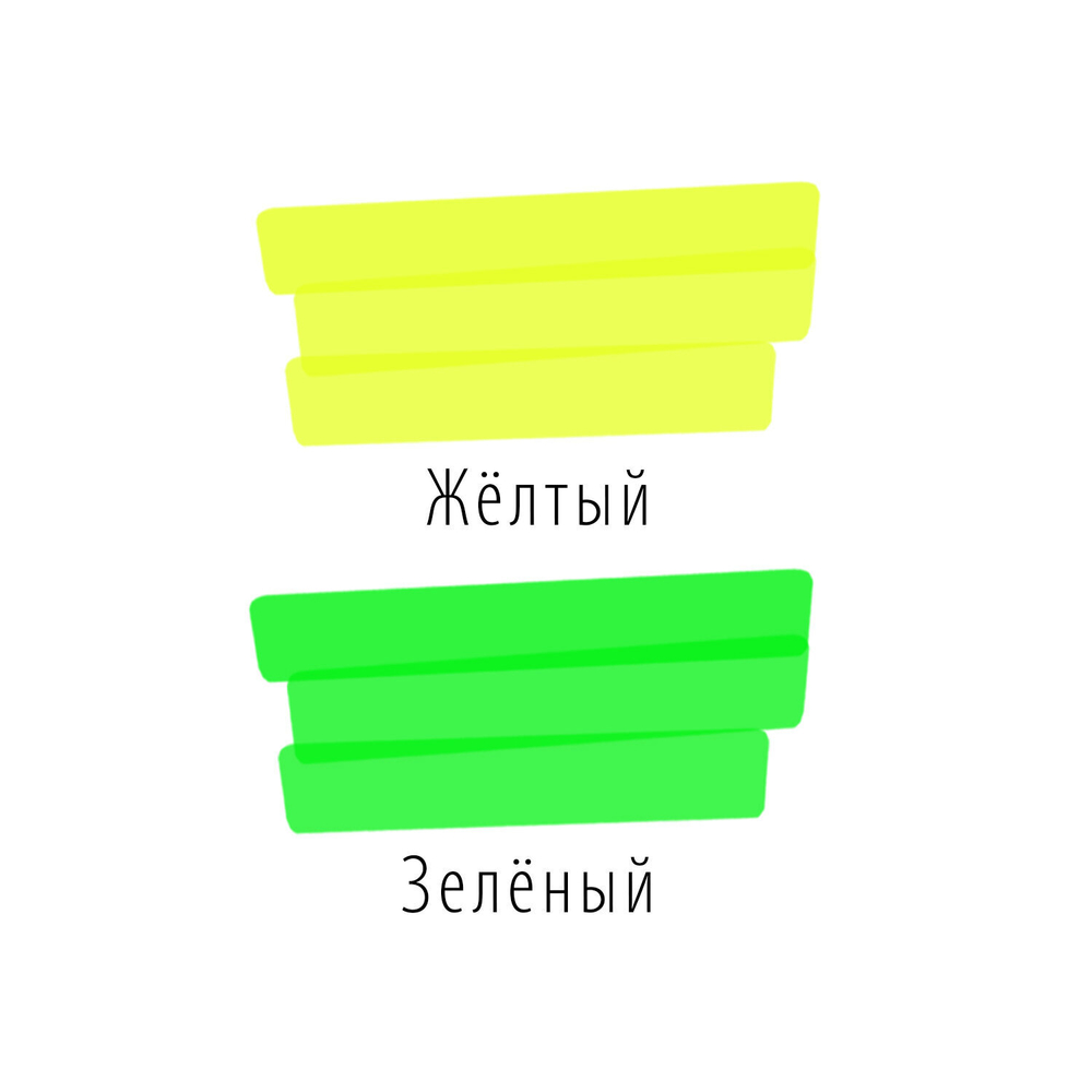 набор текстовыделителей BRAUBERG 2 шт. желтый/зеленый "DELTA" линия 1-5 мм (6 штук в упаковке)