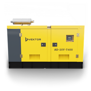 Дизельный генератор Vektor AD-20Y-T400 в шумозащитном кожухе