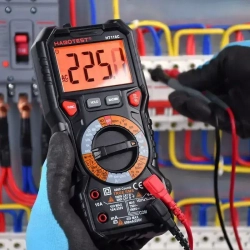 Цифровой мультиметр HT118C Habotest тест батареек поиск проводки емкость температура частота подсветка гнезд