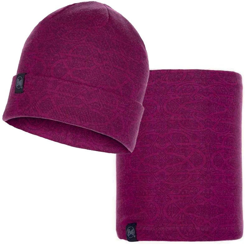 Комплект шапка-шарф Buff Greta Purple Raspberry Фото 1