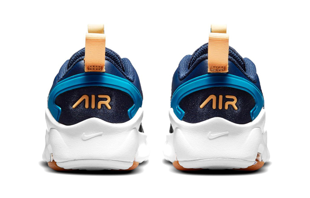 Middle-aged children's Nike Air Max Bolt sports non-slip low-top running shoes blue apricot