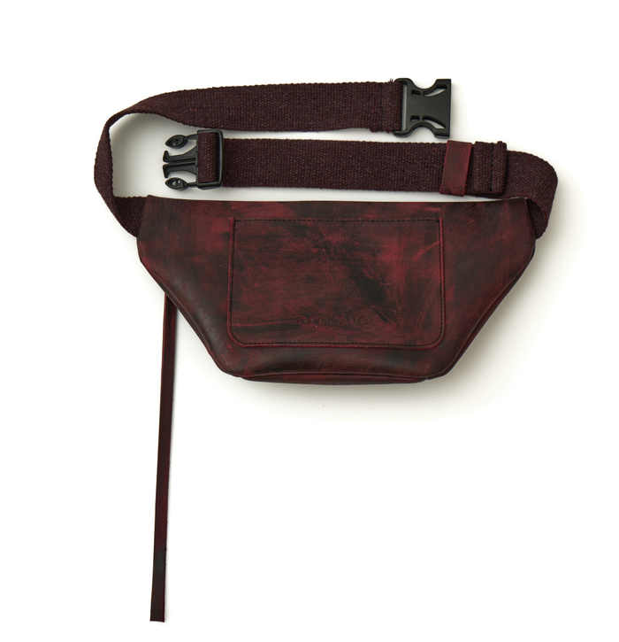 Малая поясная сумка ARCHIVE Oxblood red