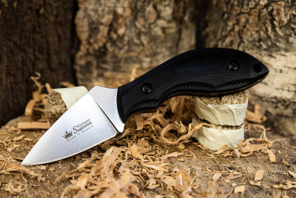 Туристический нож Hammy Sleipner StoneWash Black G10