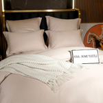 Комплект постельного белья Однотонный Сатин Премиум широкий кант OCPK018