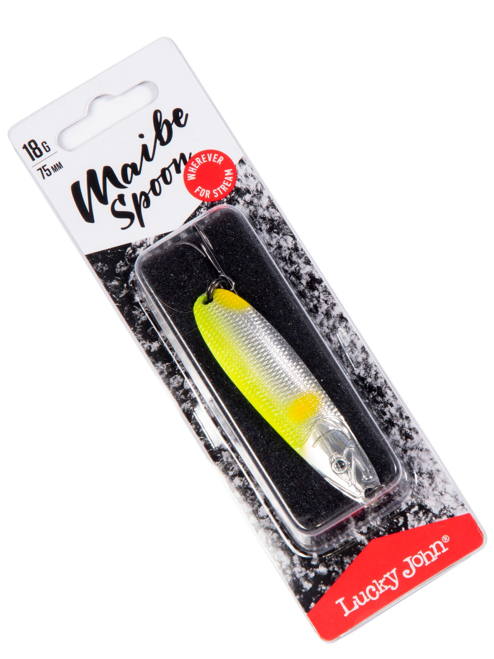 Блесна Lucky John Maibe Spoon 75 мм, 18 г, цвет 002