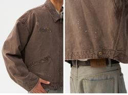 Куртка Nothomme Monterest Year of the Horse Limited Edition Vintage Washed Distressed Detroit Loose Fit Cropped Canvas Jacket