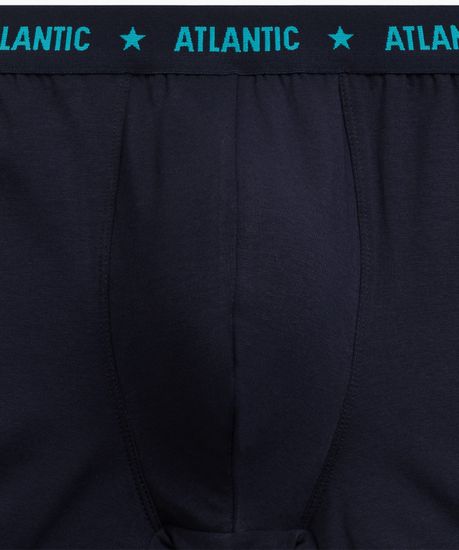 Трусы мужские боксеры (3шт), Atlantic 3MH-224, хлопок, темно-синий