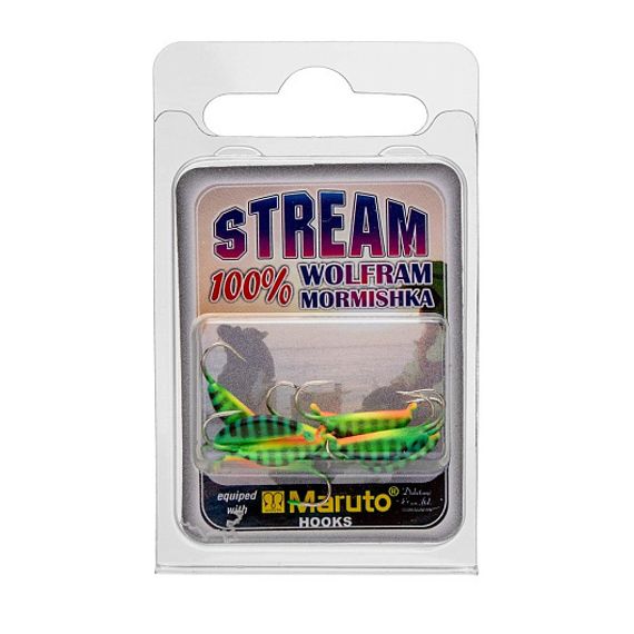 Мормышка вольф Супер банан с ушком краш 4мм 0,93гр 312P фосф (MW-1840-312P) Helios