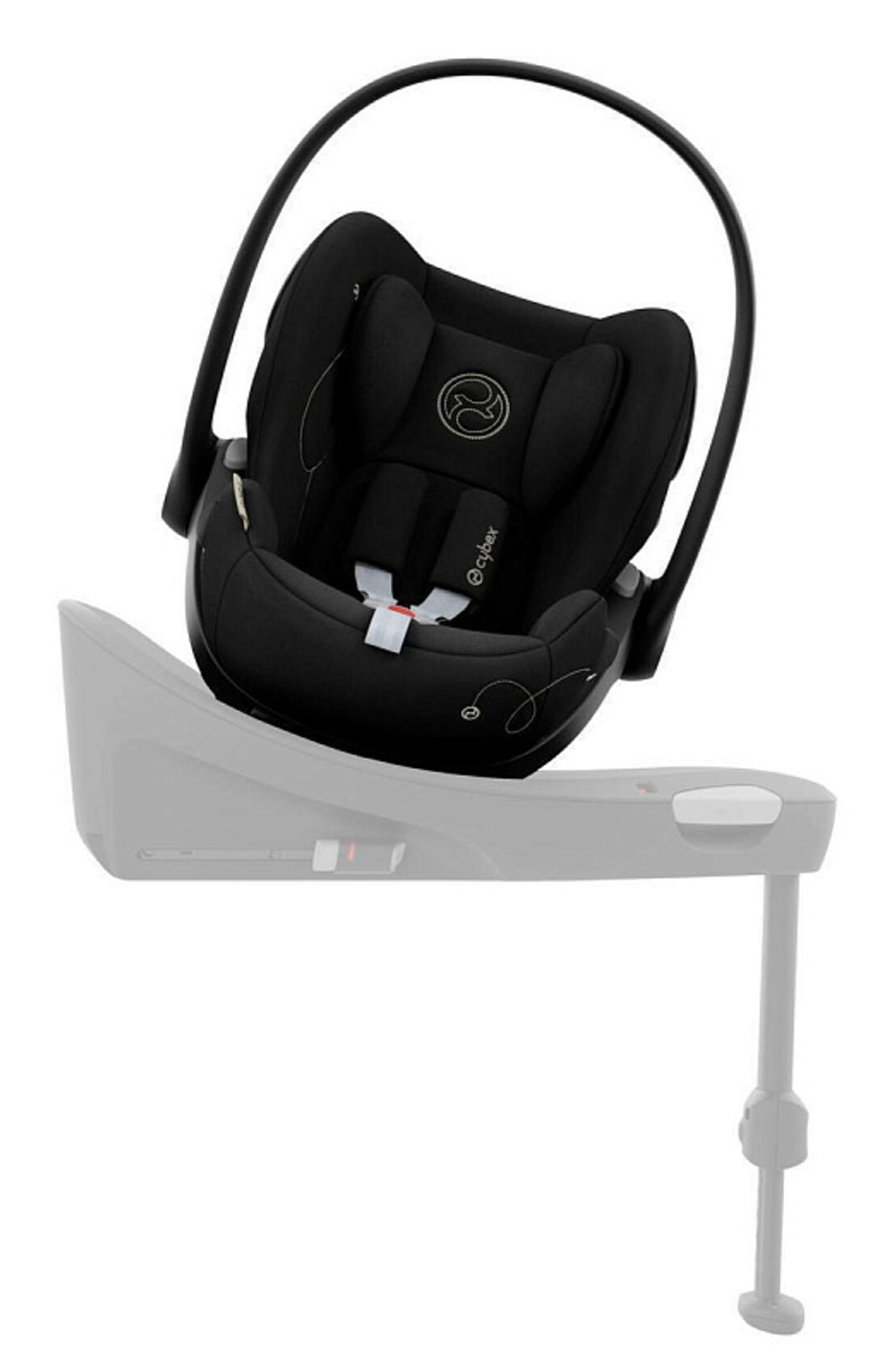 Коляска 3 в 1 Cybex Priam IV Rosegold и автокресло Cloud G i-Size Moon Black Peach Pink