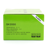 Безынерционная катушка 2000 Kaida SKYLARK (3+1BB, мет. шпуля), Салатовый