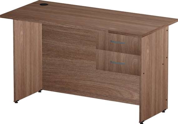 Стол письменный 2 ящика Стандарт-Pro ясень шимо темный