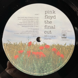 Винтажная виниловая пластинка LP Pink Floyd The Final Cut (Japan 1983) (Obi) The Post War Dream
