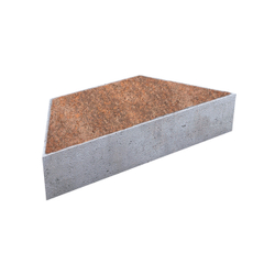 Тротуарная плитка ТРАПЕЦИЯ - Листопад гранит Клен