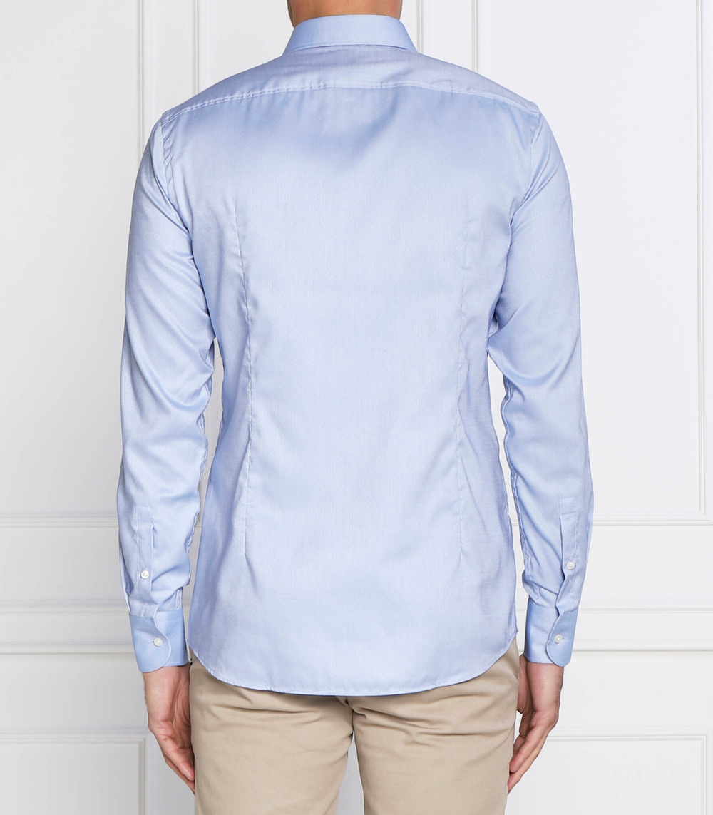 рубашка h-hank-kent-c1 BOSS BLACK - голубой(50478611)