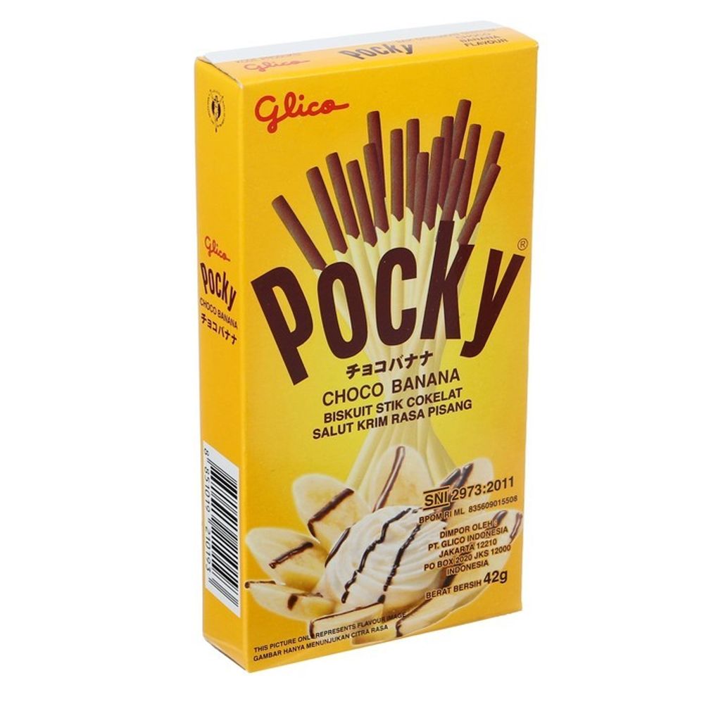 Палочки Поки / Pocky со вкусом банана, 42 г, Индонезия