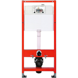 Инсталляция Tece Base для подвесного унитаза с Черной матовой клавишей смыва с шумоизоляцией (K447407)