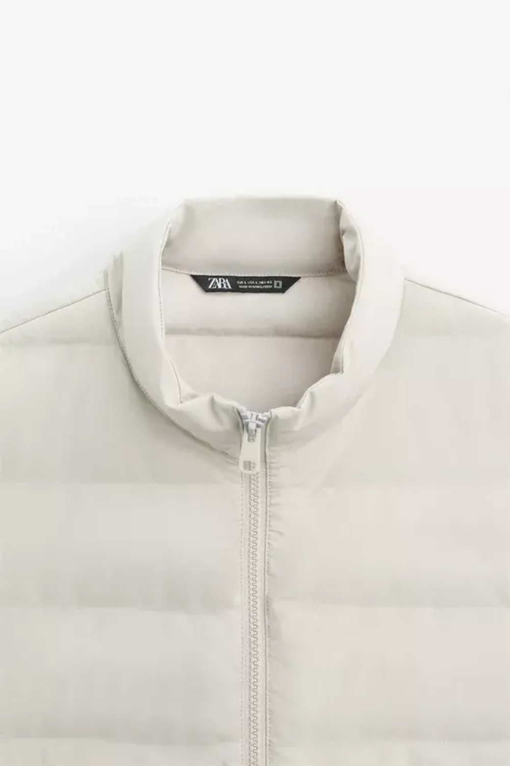 ZARA КУРТКА С ЛЕГКИМ НАПОЛНИТЕЛЕМ, ПЕСОЧНЫЙ