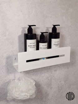 Полка настенная прямая белая MetaDec Sideline 30см