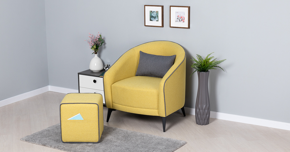 Бернис кресло для отдыха (горчица)