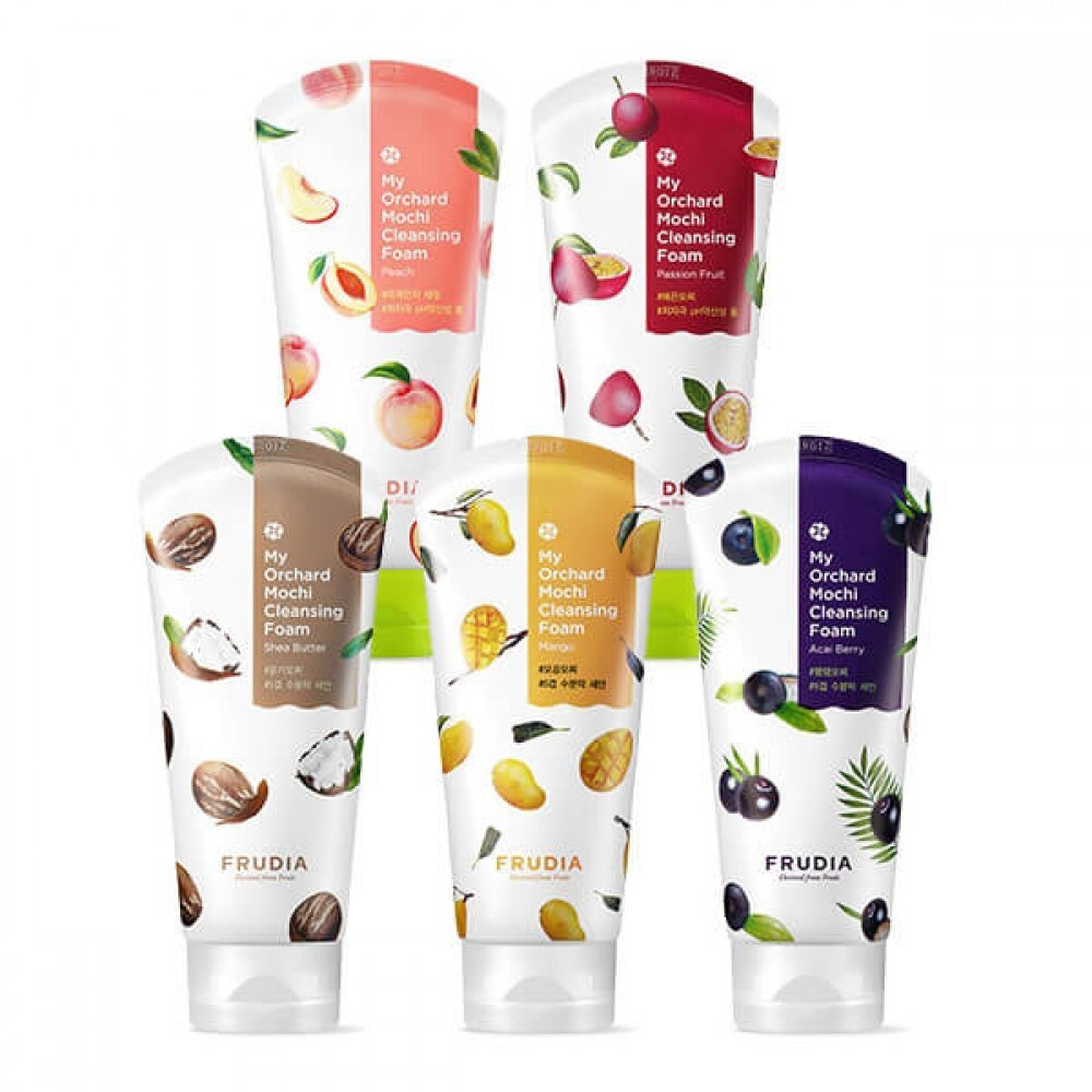 Frudia Shea Butter My Orchard Mochi Cleansing Foam увлажняющая пенка для умывания с маслом ши
