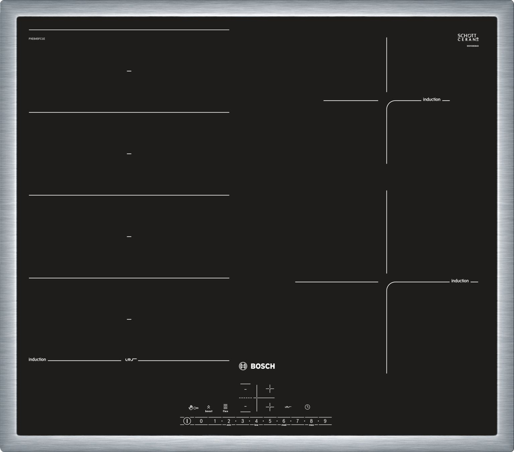 Встраиваемая индукционная варочная панель Bosch PXE645FC1E