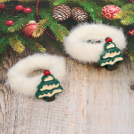 Резинки для волос детские 2шт «КАРОЛИНА - Елка», цвет как на фото, 4.5*5см