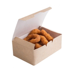 Коробка на вынос ECO FAST FOOD BOX L 150х91х70 мм крафт без печати