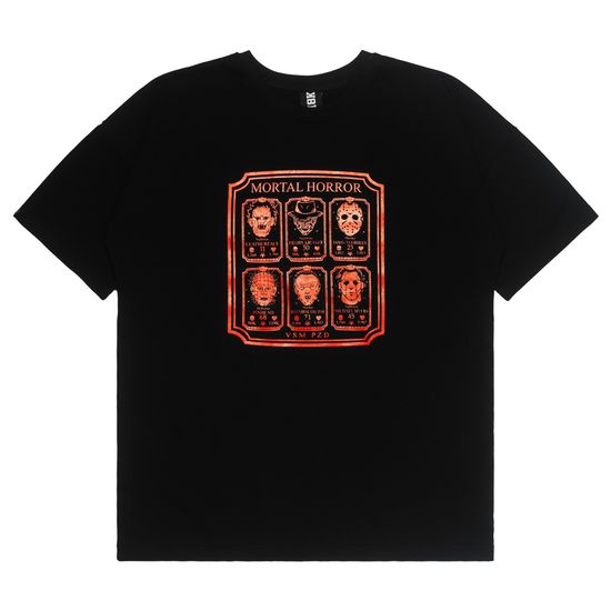 Футболка HOOK Ужасы оверсайз черный