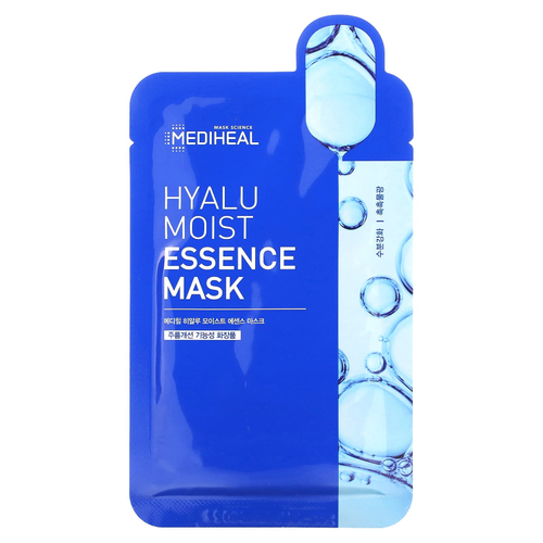 MEDIHEAL, Hyalu Moist Essence Beauty Mask, 1 тканевая маска, 20 мл (0,68 жидк. унц.)