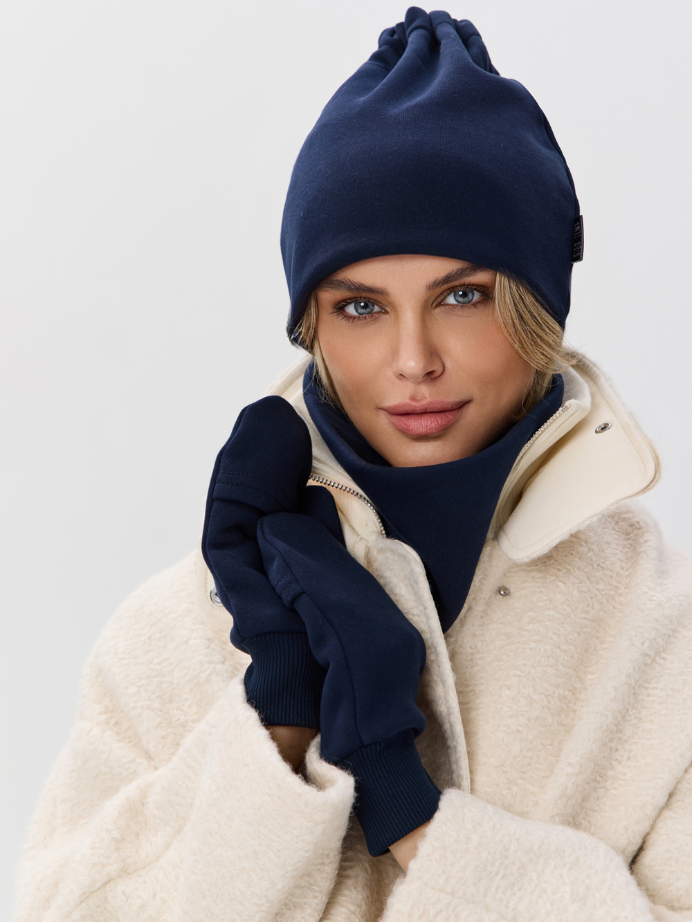 Рукавички-трансформеры из футера с начесом