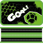 Пенал 3 секц. большой тканевый торец 190/105 "Cool goal 2025" (Пчелка)