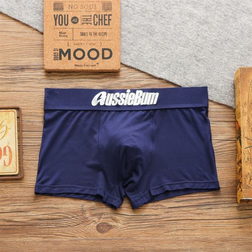 Мужские трусы боксеры темно-синие AussieBum
