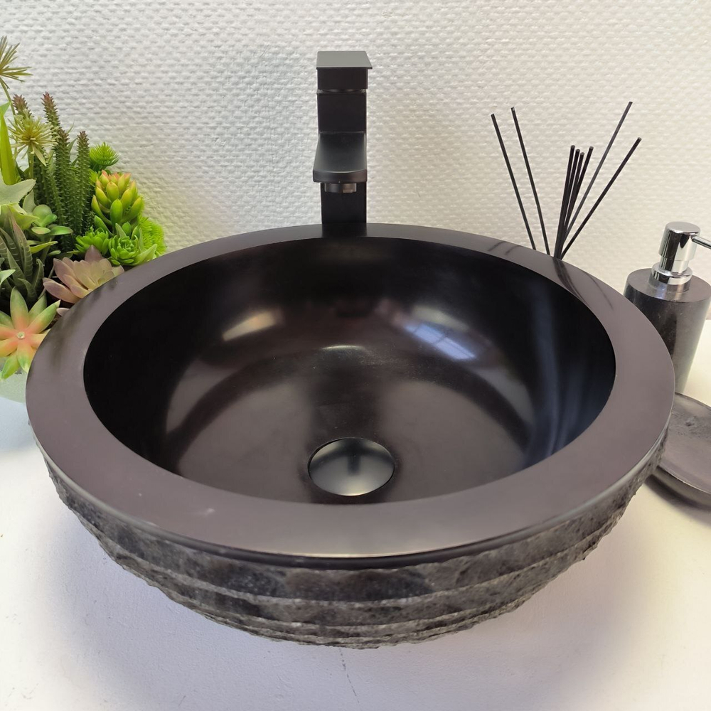 Раковина из андезита Bowl Black Marmo BA-62961 40*40*15 21