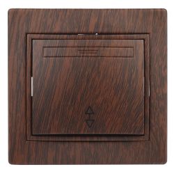 Переключатель Intro Plano 1-103-10 одноклавишный 10А-250В, IP20, СУ, венге | Intro Plano Венге