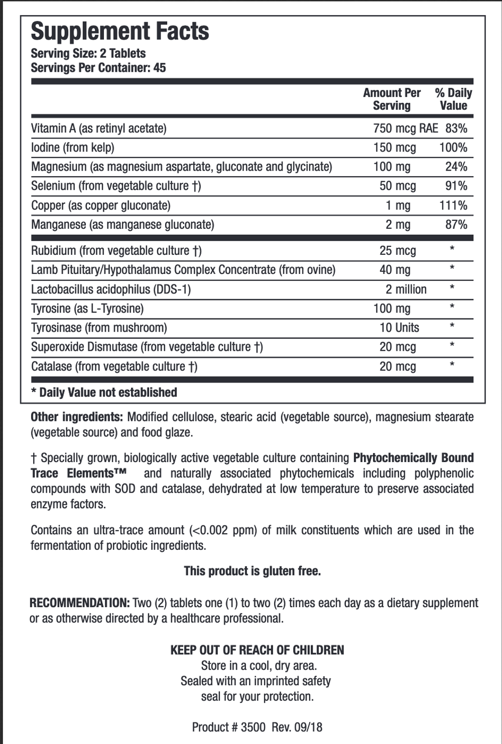 Thyroid Support Complex 90 таблеток Nutrigeek