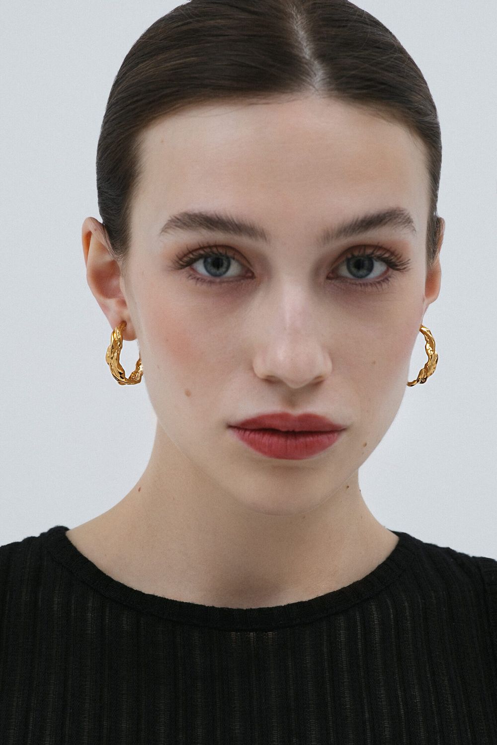 Серьги Карамель Конго в позолоте