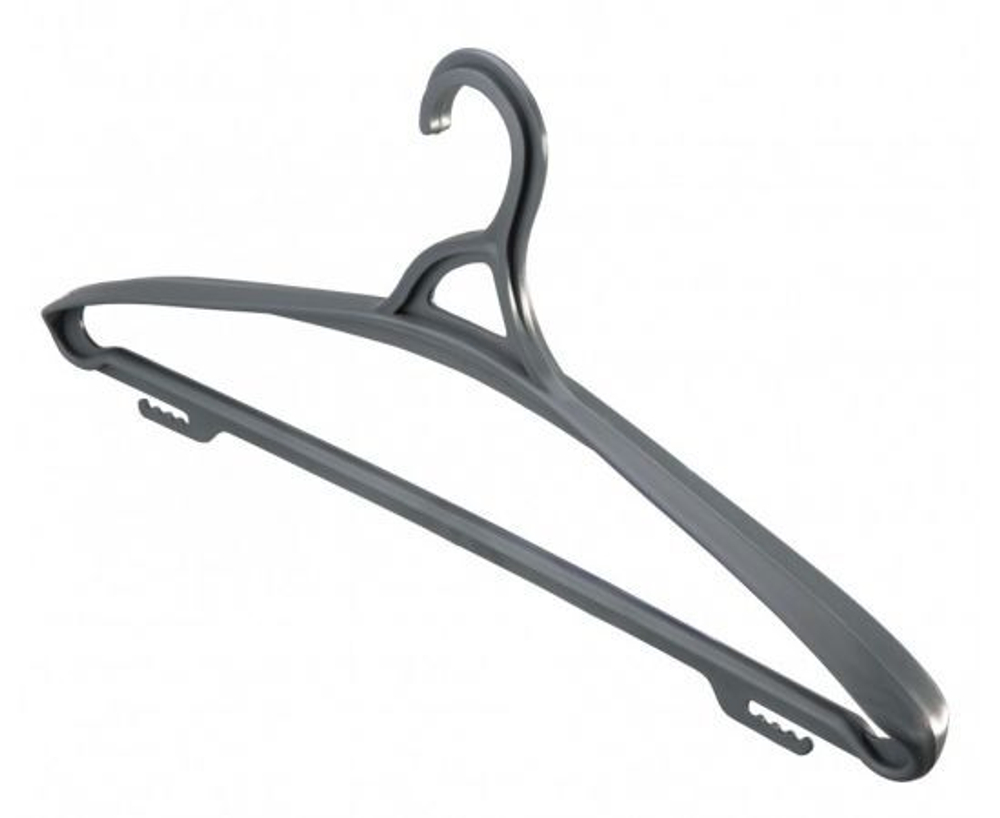 Вешалка-плечики 52-54 р-р пластик, черная 431209313 Бытпласт