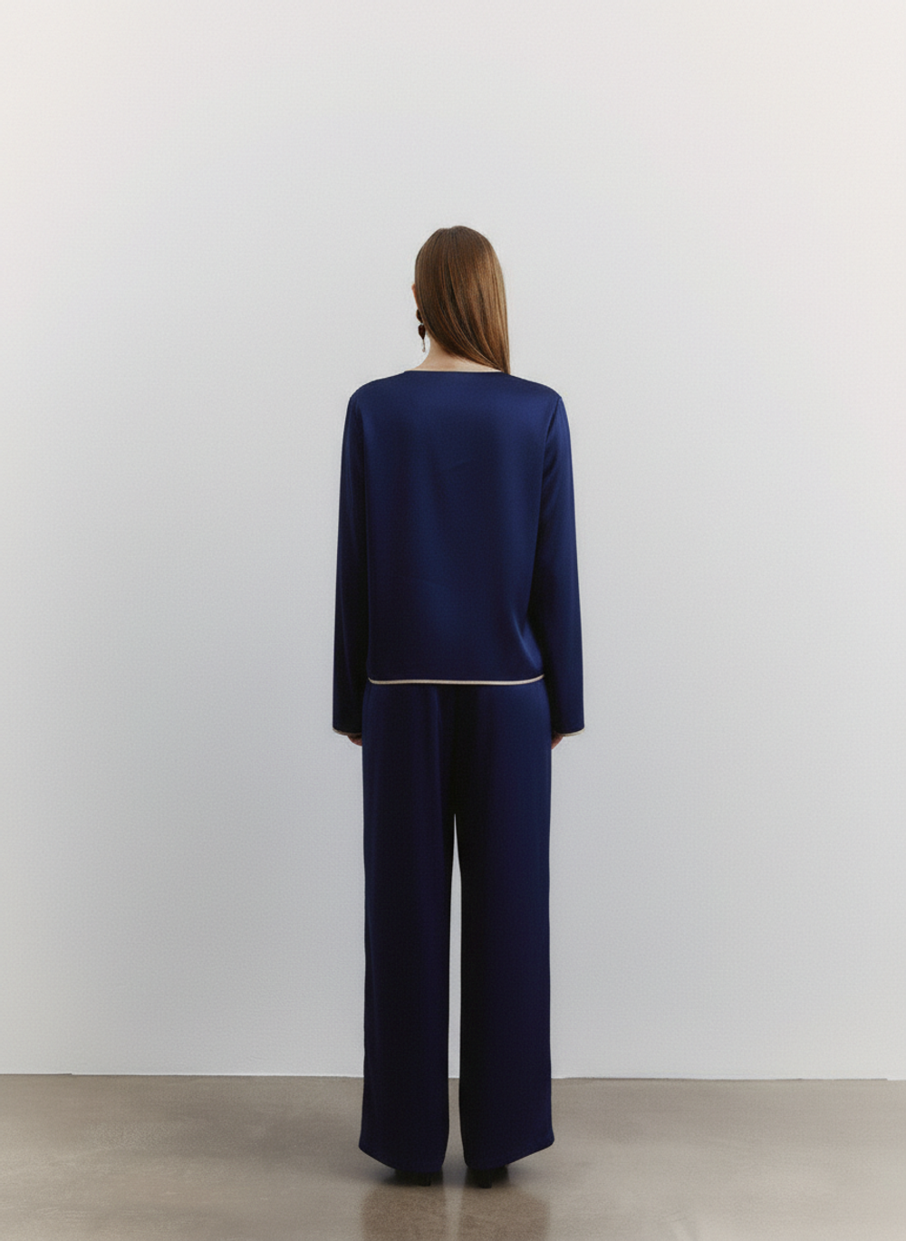 Костюм "Shine" из сатина, цвет тёмно-синий, р-р OS