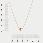 Колье женское из розового золота 585 пробы без вставок (арт. 6030406)