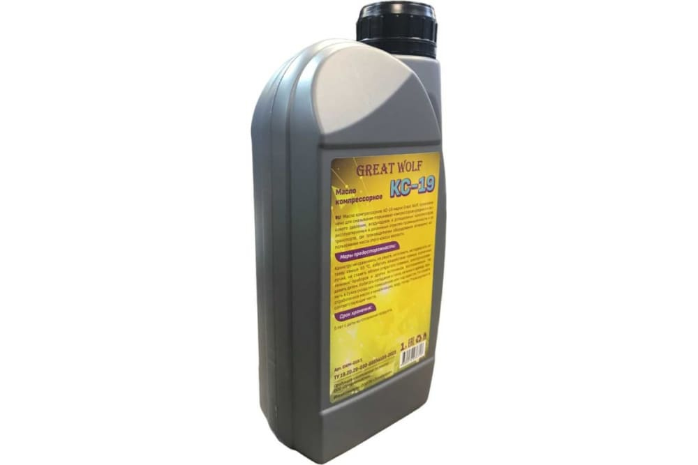 Масло компрессорное KC-19 (1л, минеральное, Great Wolf)