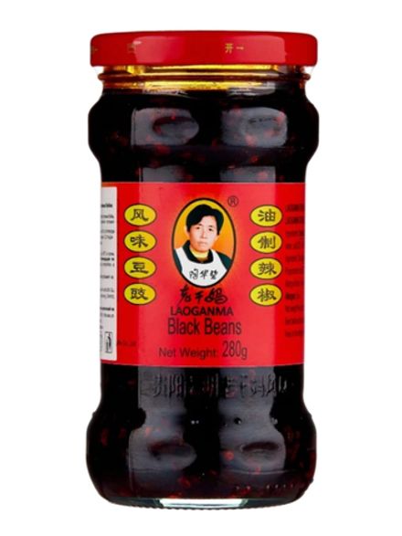 Соус Lao Gan Ma из черных соевых бобов и чили, 280 г